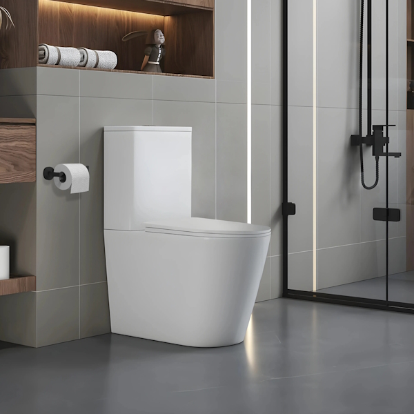 Унитаз компакт Ceruttispa Piera безободковый CT10560 (детальная фотография), с бачком