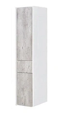 Шкаф-пенал подвесной Roca Ronda 32 см левый, белый матовый/бетон