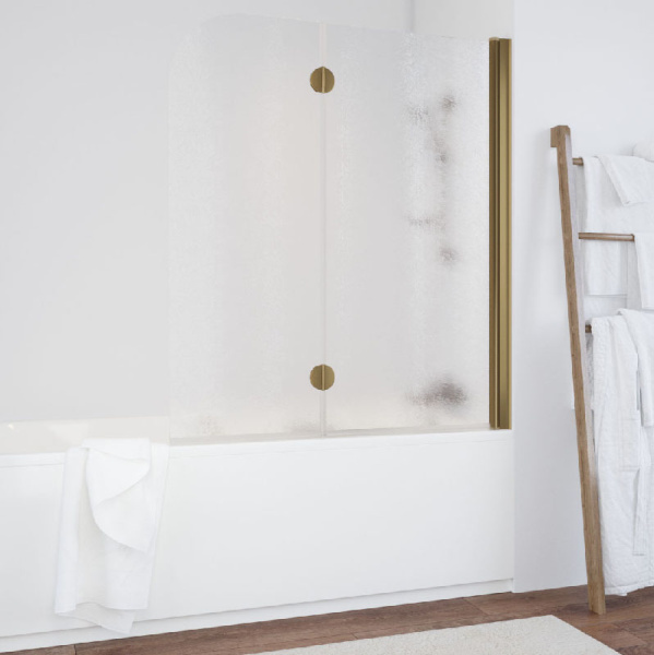 Душевая шторка на ванную стекло шиншилла Vegas-glass E2V 120 02 R (детальная фотография), стеклянные