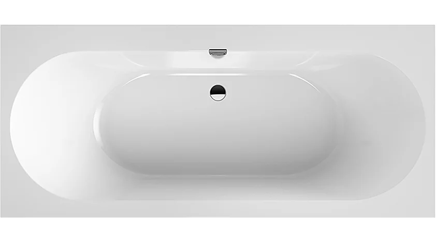Ванна квариловая Villeroy & Boch Oberon 2.0 180х80 см со сливом-переливом UBQ180OBR2DV-01 (детальная фотография)