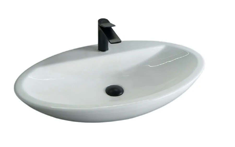 Раковина GID Lago N9435 73 см белая 51149 (детальная фотография)