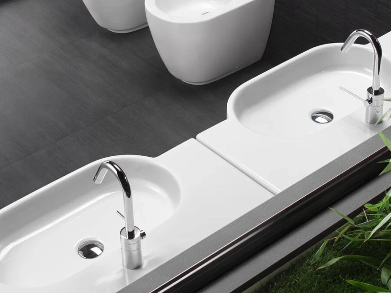 Раковина Hatria Area YXA001 90х45 см (детальная фотография), подвесные, пристенные