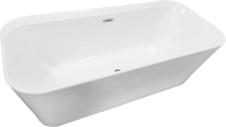 Ванна акриловая Vincea 170x80 см белая матовая VBT-401-1700MW (детальная фотография), современныe, hi-tech