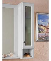 Шкаф для ванной, петли справа, цвет белый матовый, фурнитура состареное серебро, La Beaute Michel