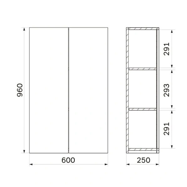 Шкаф подвесной Am.Pm X-Joy 60 см белый глянец M85CHX0602WG (детальная фотография), в наличии
