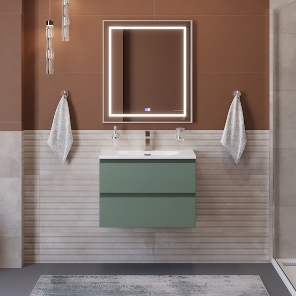 Тумба под раковину подвесная BelBagno Kraft 60 см еловый матовый KRAFT-600-2C-SO-VO (детальная фотография), в наличии