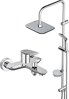 Душевая стойка Damixa Palace Grand с полочкой, хром