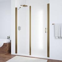 Душевая дверь профиль бронза стекло сатин Vegas-glass