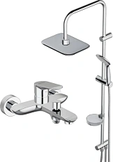 Душевая стойка Damixa Palace Grand с полочкой, хром