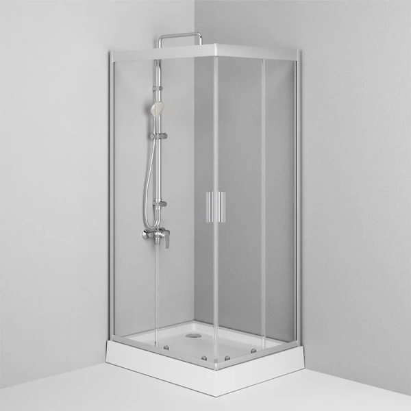 Душевой уголок Am.Pm Gem 100х80 см прозрачное стекло, без поддона W90G-404-100280-MT (детальная фотография), 100х80
