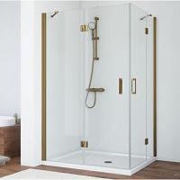 Душевой уголок профиль бронза стекло шиншилла Vegas-glass