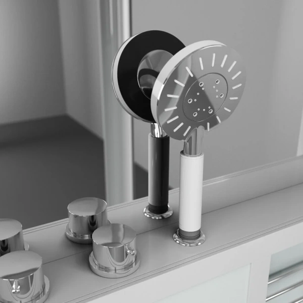 Душевая кабина Grossman GR128 135x90 см низкий поддон (детальная фотография), стеклянные, прозрачные