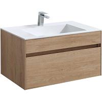 Тумба под раковину подвесная Vincea Chiara 79,2 см N.Oak