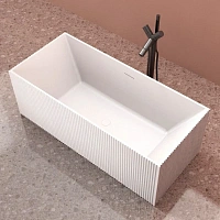 Ванна из искусственного камня Abber Stein 170x75 см белая