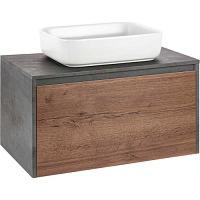 Тумба под раковину подвесная Vincea Mesa 80 см T.Oak/Beton