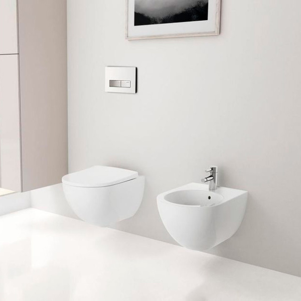 Унитаз с инсталляцией Geberit Acanto безободковый 500.128.21.A (детальная фотография), с инсталляцией index_1