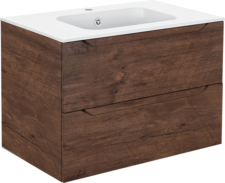 Тумба под раковину подвесная Vincea Norma 80,7 см R.Wood VMC-2N800RW (детальная фотография), современная, hi-tech, лофт