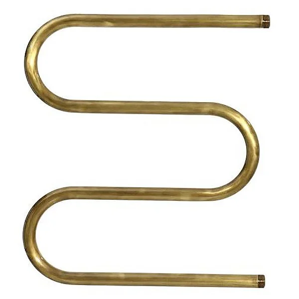 Полотенцесушитель водяной Ника Simple 60x50 см с боковым подключением М 60/50 бронза (детальная фотография)