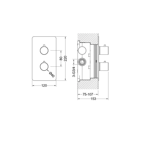 Смеситель для душа Акватек Европа хром AQ1391CR (детальная фотография), для душа
