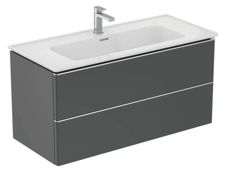 Раковина Ideal Standard Strada II 104 см с отверстием под смеситель T300401 (детальная фотография), одинарные