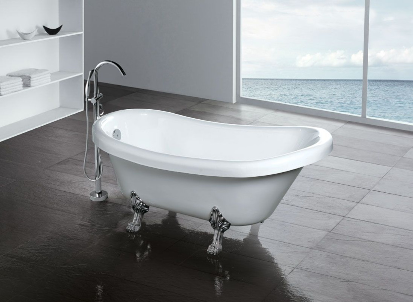 Ванна, фурнитура хром, Gemy G9030 C (детальная фотография), акриловые