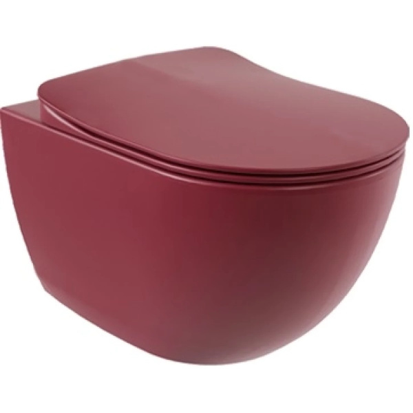 Унитаз подвесной Creavit Free берри FE322-00BR00E-0000 (детальная фотография)