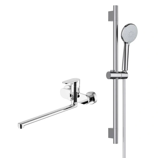 Душевой комплект Акватек Ника хром AQ1833CR (детальная фотография)