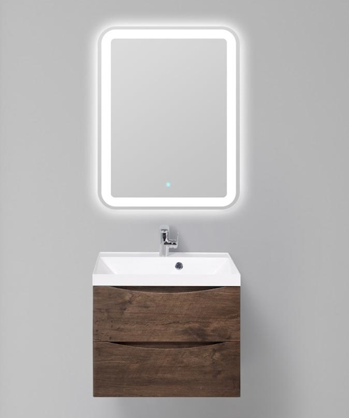 Тумба под раковину подвесная BelBagno Marino 70 см rovere moro MARINO-700-2C-SO-RW-P (детальная фотография), в наличии