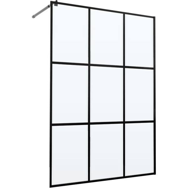 Душевая перегородка RGW Walk In WA-111B 120 см профиль черный 411011112-84 (детальная фотография)