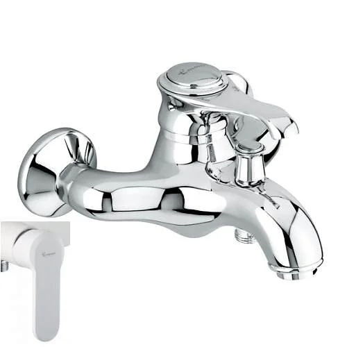 Смеситель для ванны белый матовый Emmevi Tiffany 6001BIO (детальная фотография)