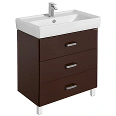 Тумба под раковину напольная Акватон Америна 80М 80 см коричневая