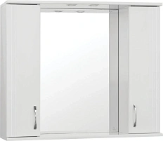 Зеркальный шкаф с подсветкой Style Line Панда 100 см белый