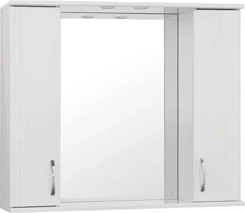 Зеркальный шкаф с подсветкой Style Line Панда 100 см белый - фото 3