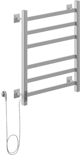 Полотенцесушитель электрический Ника Step 60х40 см ral9016 левый - фото 3
