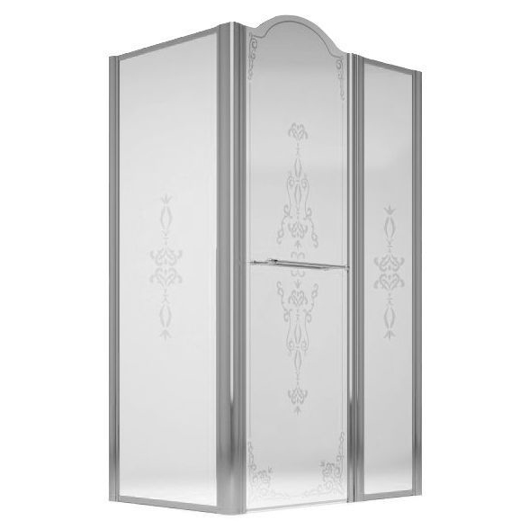 Душевой уголок Migliore Diadema 120х80 см профиль хром стекло прозрачное 22706 (детальная фотография)