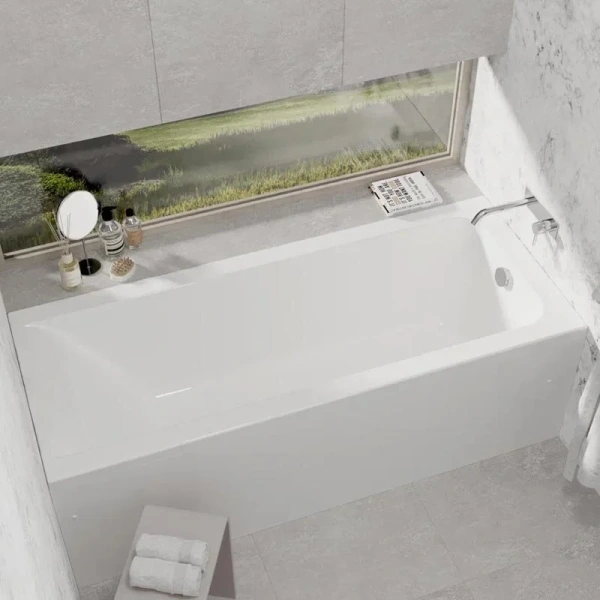 Ванна акриловая Alba Spa Marry ВПР0390000100, 170 x 70 см, цвет белый (детальная фотография), современныe, hi-tech