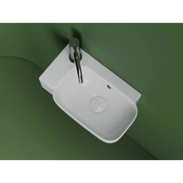 Раковина Ceramica Nova Element 40 см чаша справа белая CN6074R (детальная фотография), в наличии