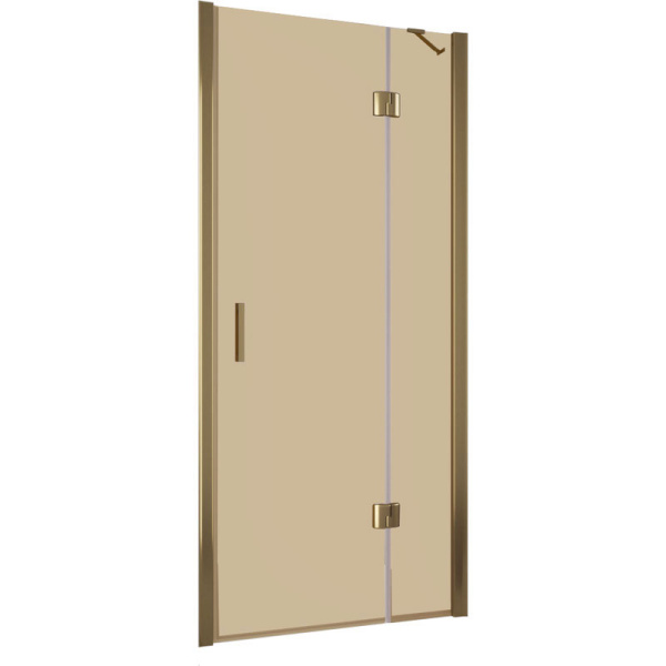 Душевая дверь профиль бронза стекло бронза Vegas-glass AFP TUR NOVO 120 05 05 R (детальная фотография)