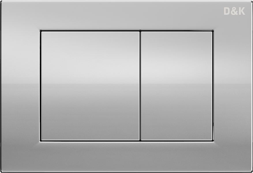 Инсталляция для унитаза D&K с клавишей хром DI8140116 (детальная фотография), по запросу