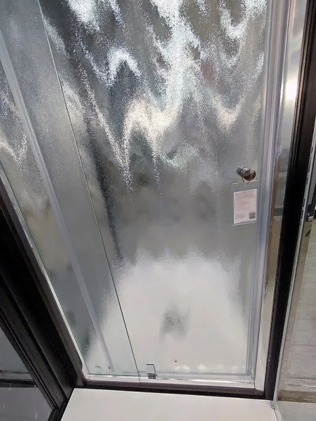 Душевая дверь в нишу RGW Passage PA-02 80 см профиль хром, стекло шиншилла 41080208-51 (детальная фотография), недорогие, в нишу, стеклянные