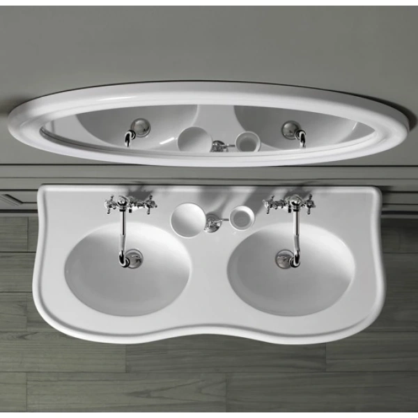 Раковина двойная, цвет белый, Simas Lante LA12 BI (детальная фотография) index_1