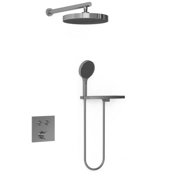 Душевой комплект Vincea вороненая сталь VSFW-4I212RGM (детальная фотография)