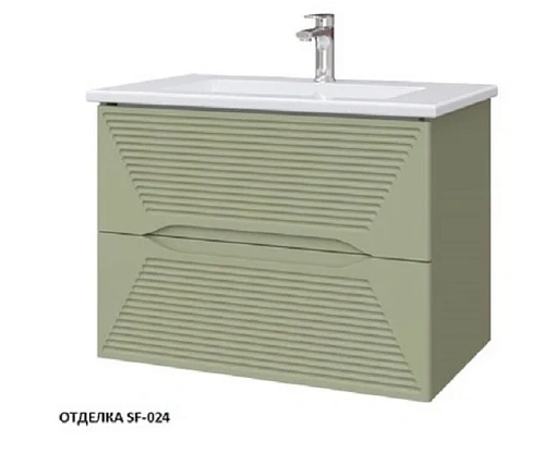 Тумба под раковину подвесная Caprigo Modo Terza 80 см фисташка - фото 1