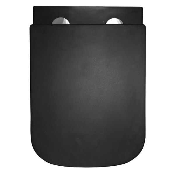 Унитаз подвесной Azario Teramo черный матовый AZ-0052-UQ1MB (детальная фотография), фаянс, керамика