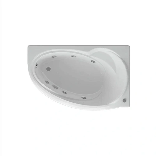 Ванна акриловая Акватек Бетта 170x97 см с гидромассажем левая - фото 7