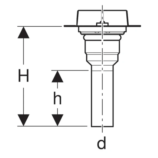 Душевой лоток Geberit CleanLine 28 см выпуск в пол 154.153.00.1 (детальная фотография), душевой лоток