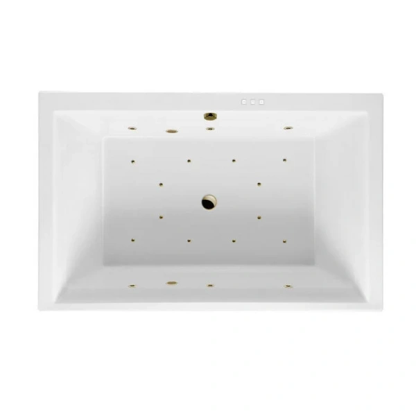Ванна гидромассажная Excellent Crown Lux Relax 190 x 120 см, белый/бронза, WAEX.CRO19.RELAX.BR (детальная фотография)