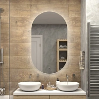Зеркало с подсветкой Misty Титавин 70 см овальное