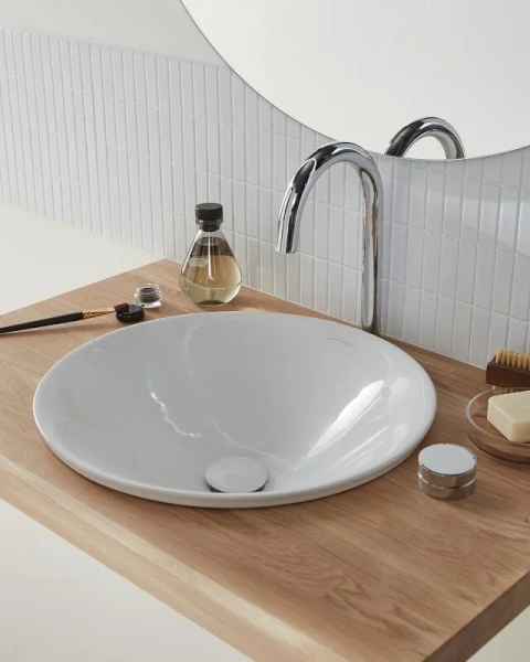 Раковина Jacob Delafon Carillon 45 см E96118-0 (детальная фотография), накладные (на столешницу)