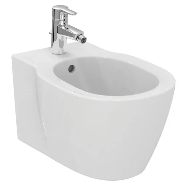 Биде подвесное Ideal Standard Connect с горизонтальным выпуском E772201 (детальная фотография), подвесные